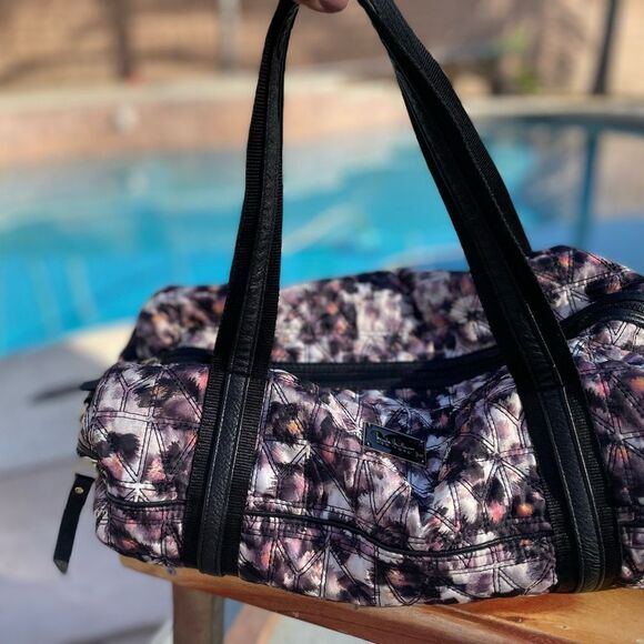 COPY - Nicole Miller City Life Leopard Print Medium Weekend Travel Bag - Picture 3 of 12